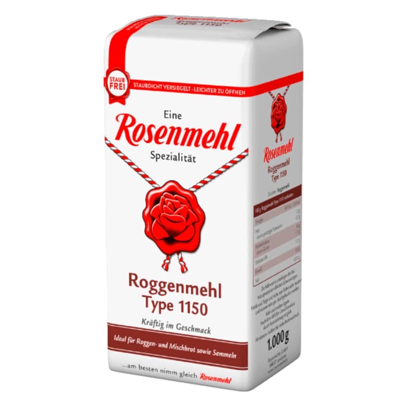 Rosenmehl Roggenmehl Type 1150 1kg